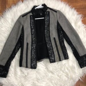 Bedazzled black blazer